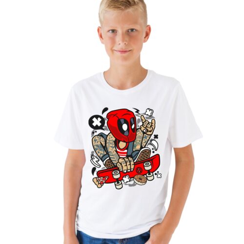 Koszulka dziecięca Deadpool Skater