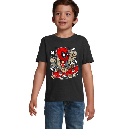 Koszulka dziecięca Deadpool Skater - obrazek 4
