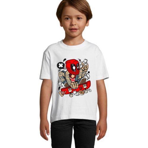 Koszulka dziecięca Deadpool Skater - obrazek 5